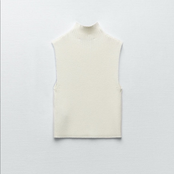 New: Zara Sleevless Knit Top - Picture 3 of 4